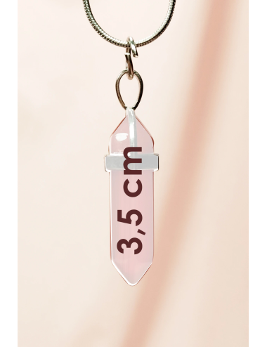 Moldavit Doğal Taşı Zincirli El Yapımı Tasarımlı Kolye Uç: 3,5 cm Zincir: 20 cm Kutulu