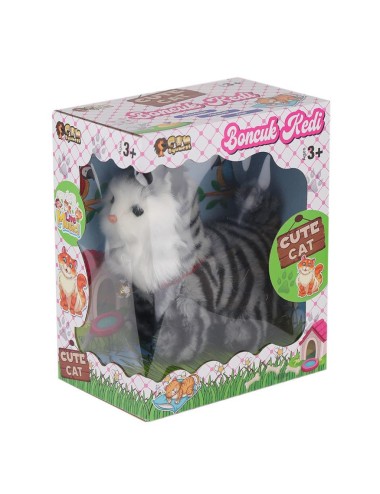Nessiworld 5231 Miyavlayan Hareketli Peluş Kedi -Can Oyuncak