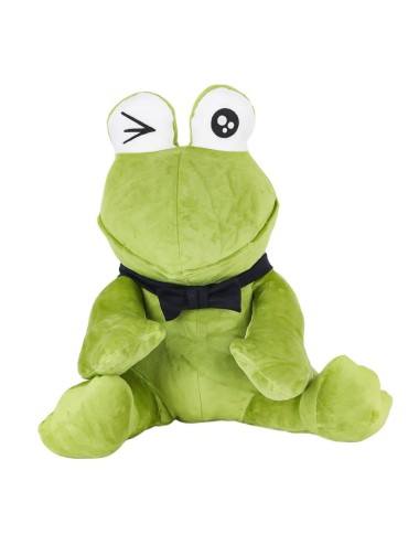 Just Cheap Store 1430 Peluş Papyonlu Oturan Yeşil Kurbağa -My Friend Toys