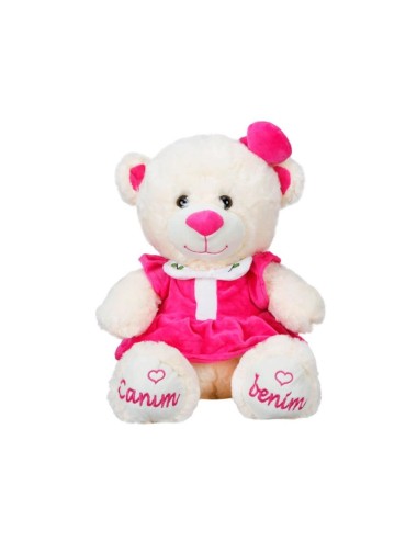Nessiworld 8331 Canım Benim Elbiseli Peluş Ayı -Sunman